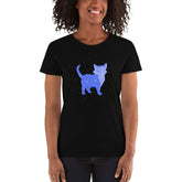 Women's T-shirt with esoteric cats. Ideal for cat lovers